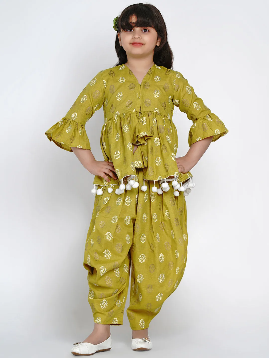 Jashvi Green Kurta Set