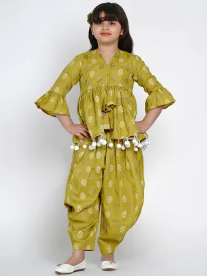 Jashvi Green Kurta Set