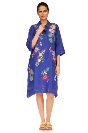 Jeanette Henley Kimono Sleeve Slip Dress