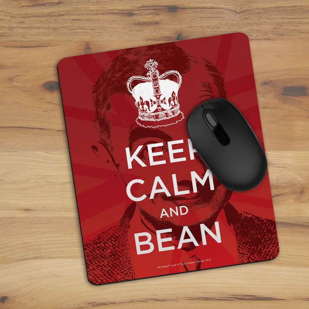 Keep Calm and Bean Mouse mat