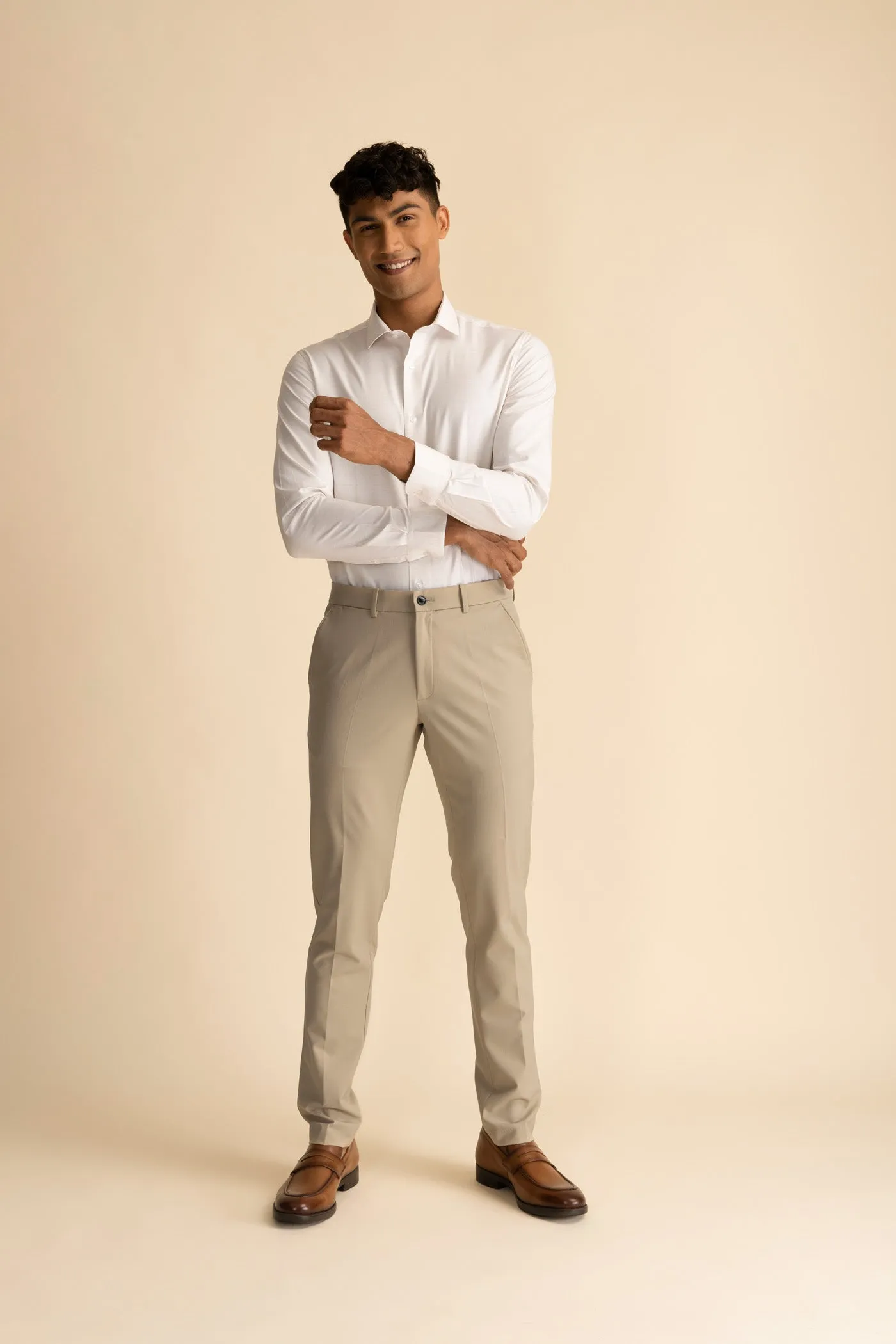 Khaki Formal Trousers