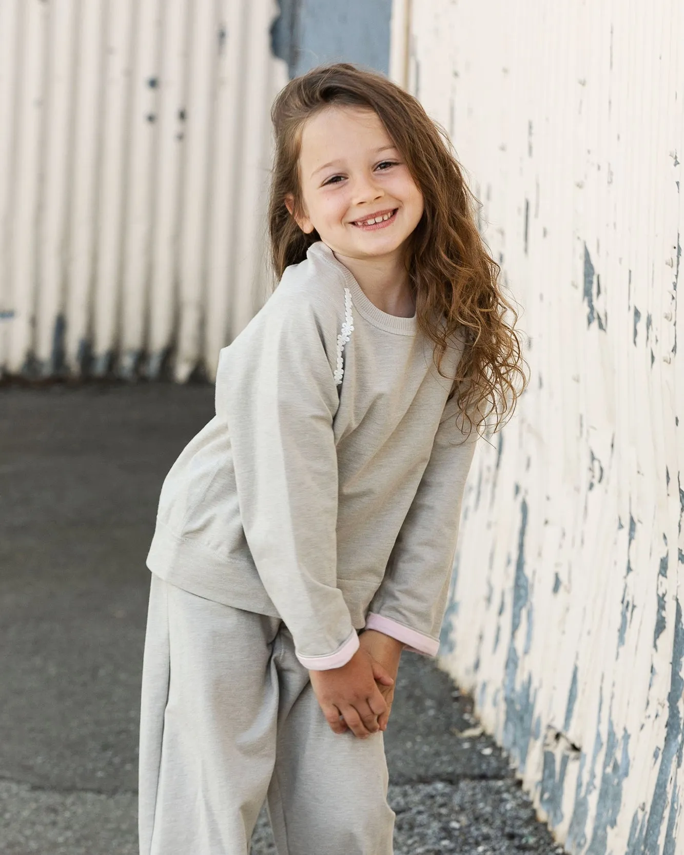 Lace Trim Raglan Sweater