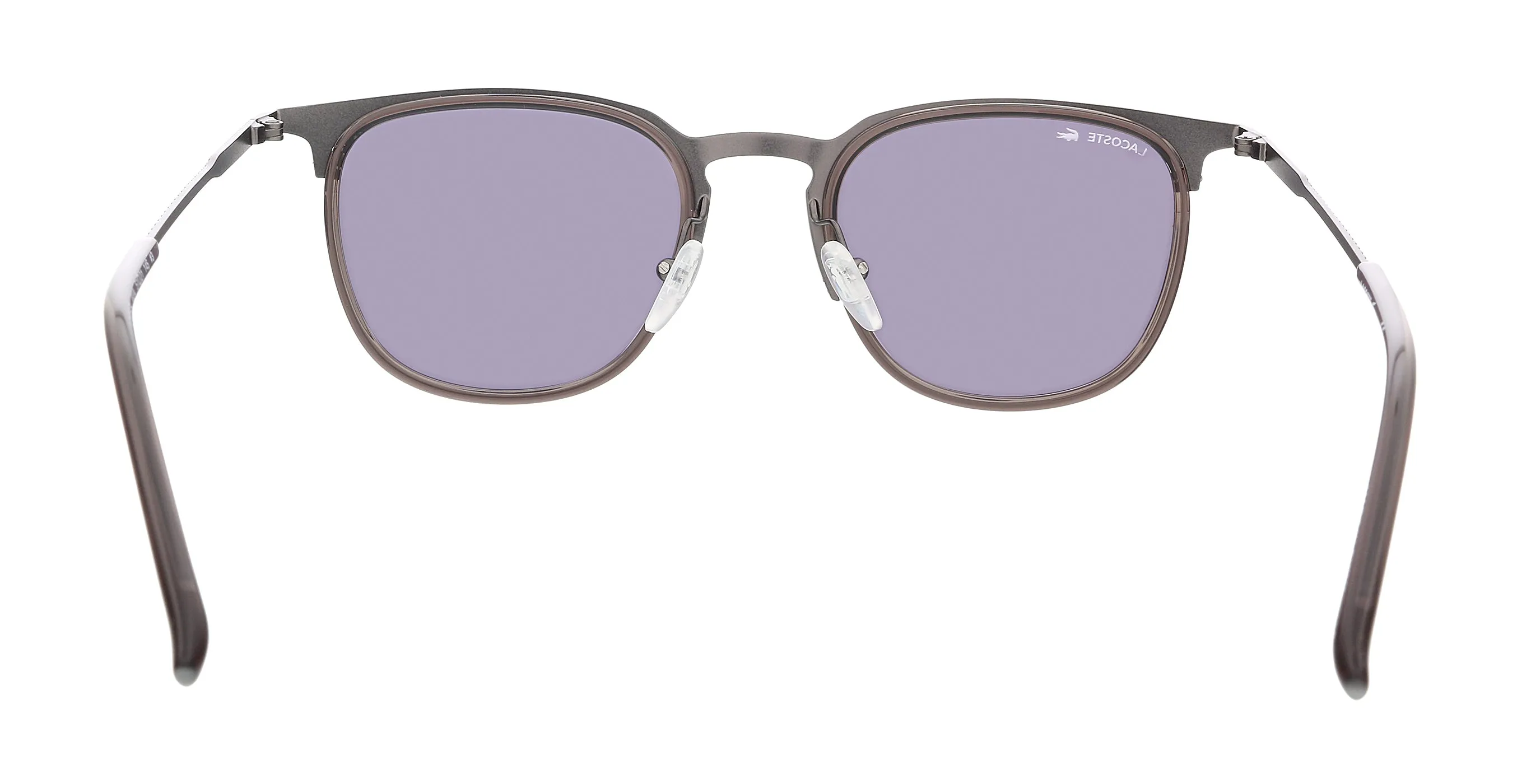 Lacoste L225S 43171 Dark Grey Modified Round Sunglasses