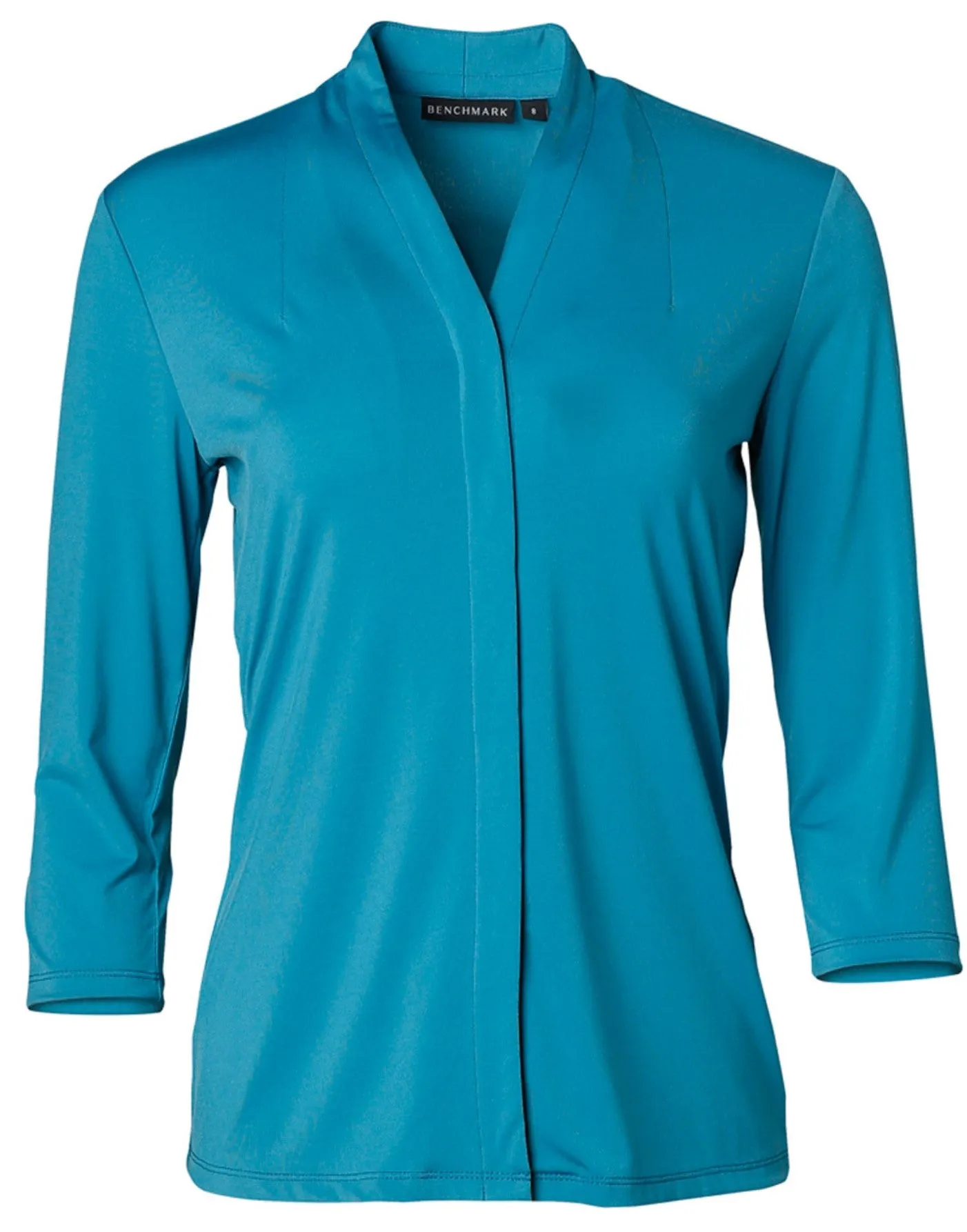 LADIES 3/4 SLEEVE STRETCH KNIT TOP ISABEL