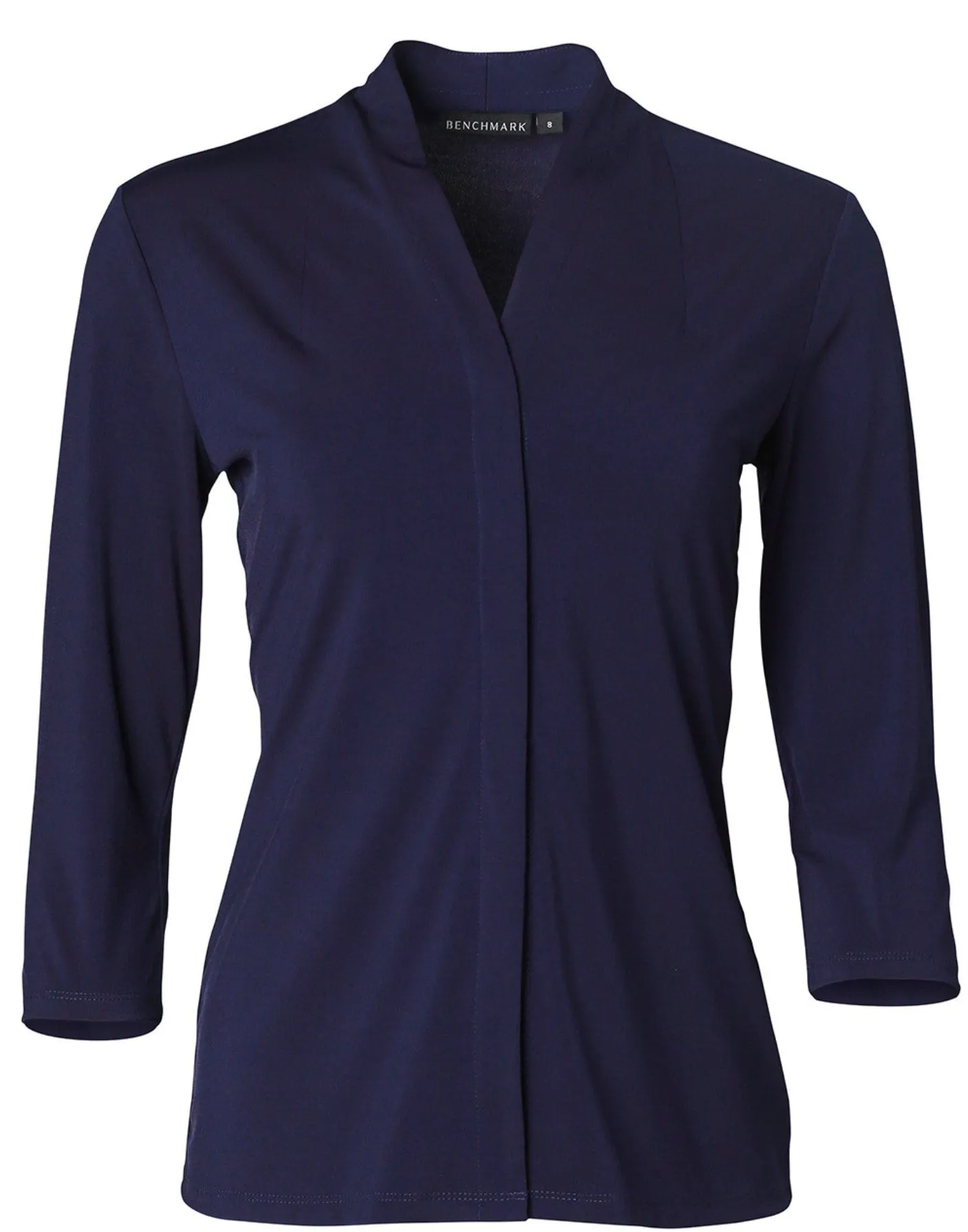 LADIES 3/4 SLEEVE STRETCH KNIT TOP ISABEL