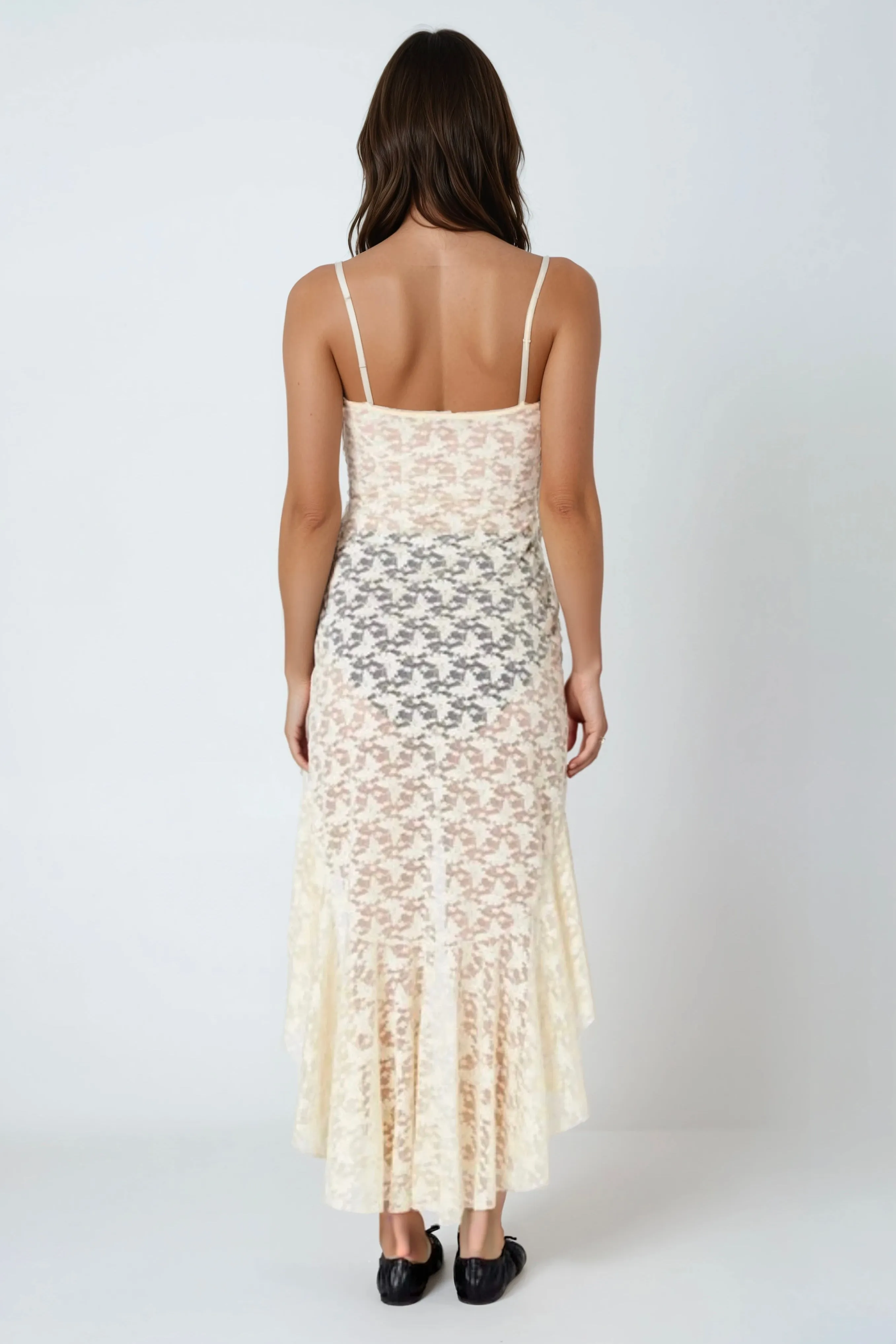 Lioness Lace Dress in Cream