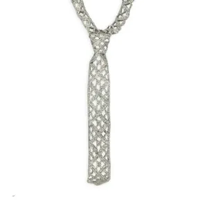 Lois - lace tie necklace in sterling silver or 24k gold