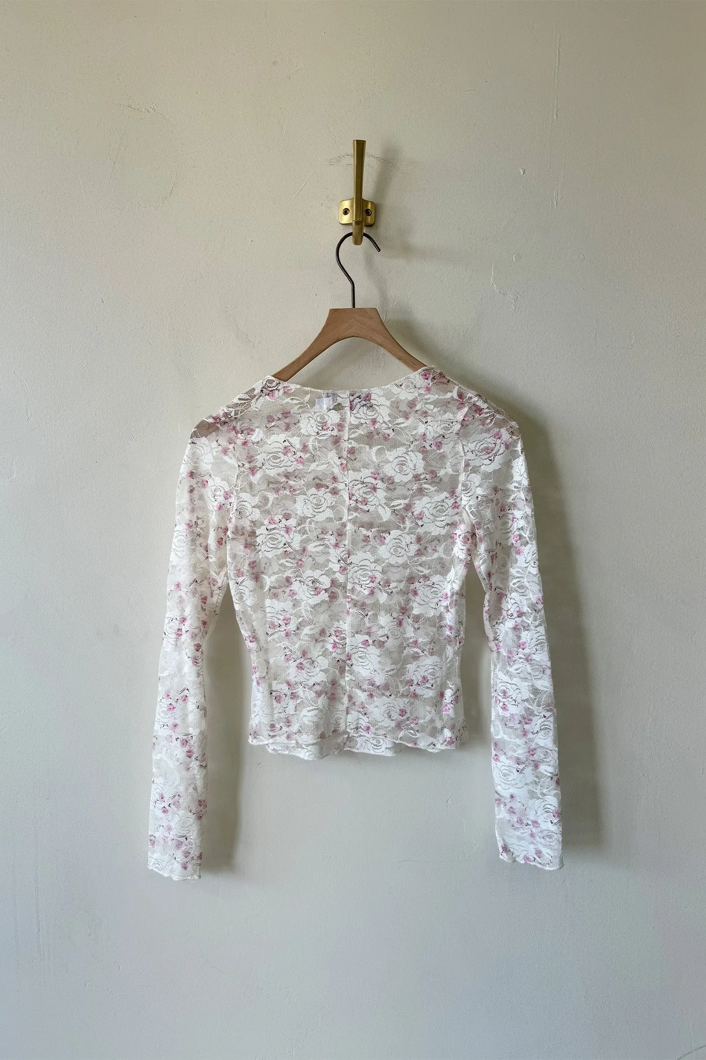 Long Sleeve Lace Sheer Top