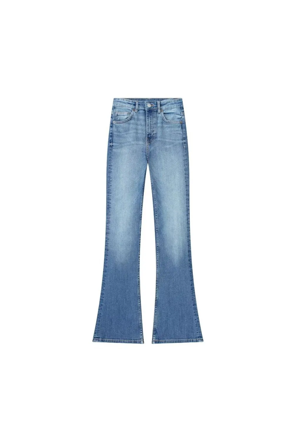 ‘Margarita’ Mid-Rise Long Flared Jeans