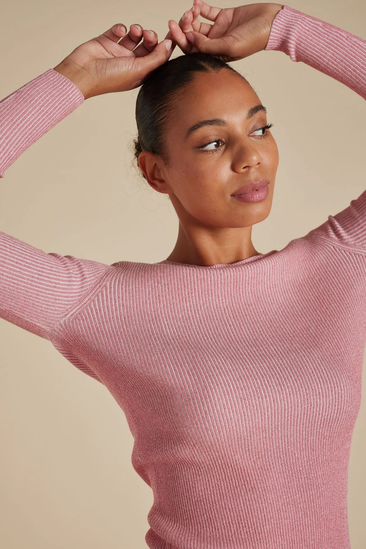 Marley Cotton Lurex Top in Frosting