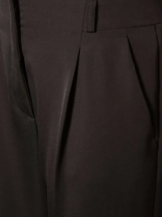 Max Mara   Celtico wool &amp; mohair straight pants 