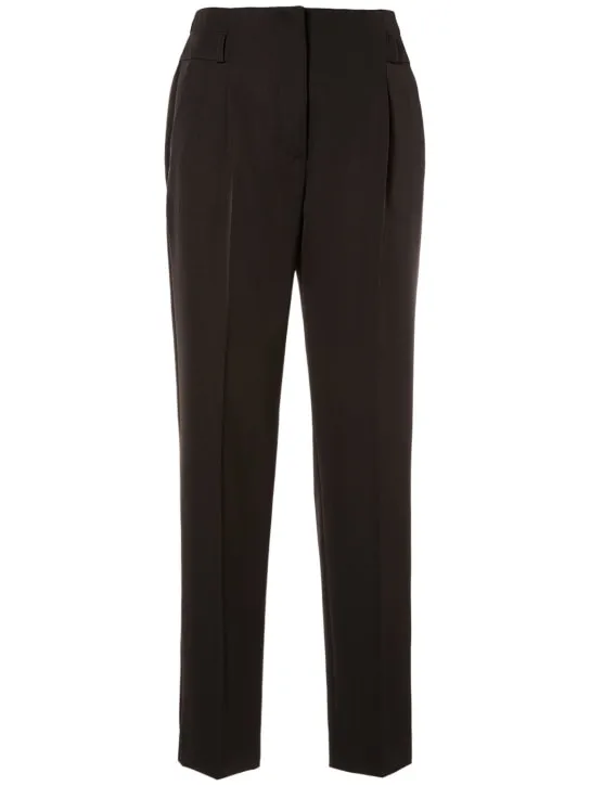 Max Mara   Celtico wool &amp; mohair straight pants 
