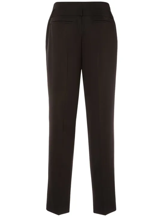 Max Mara   Celtico wool &amp; mohair straight pants 