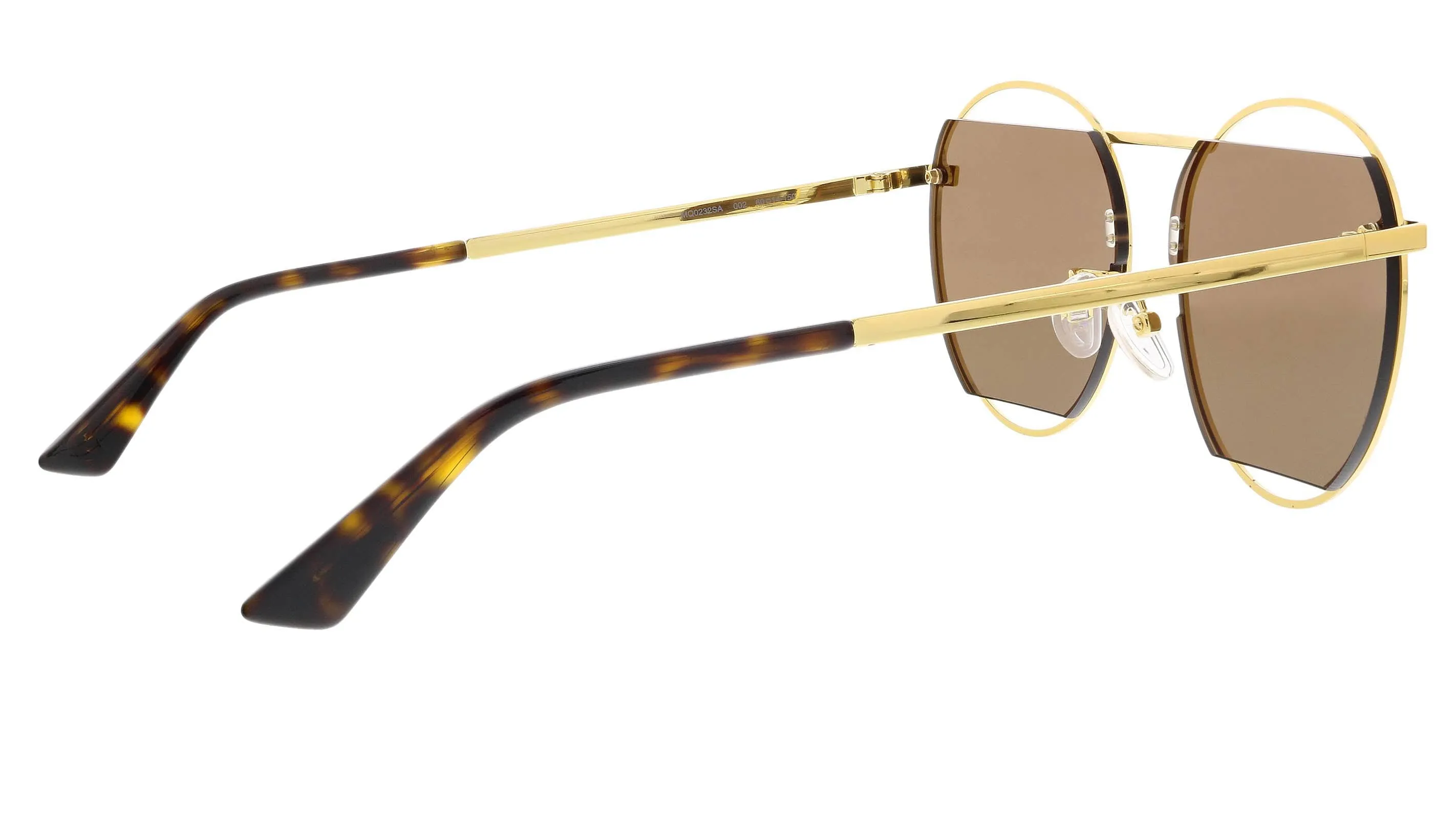 McQ MQ0232SA-002 Gold Aviator Sunglasses