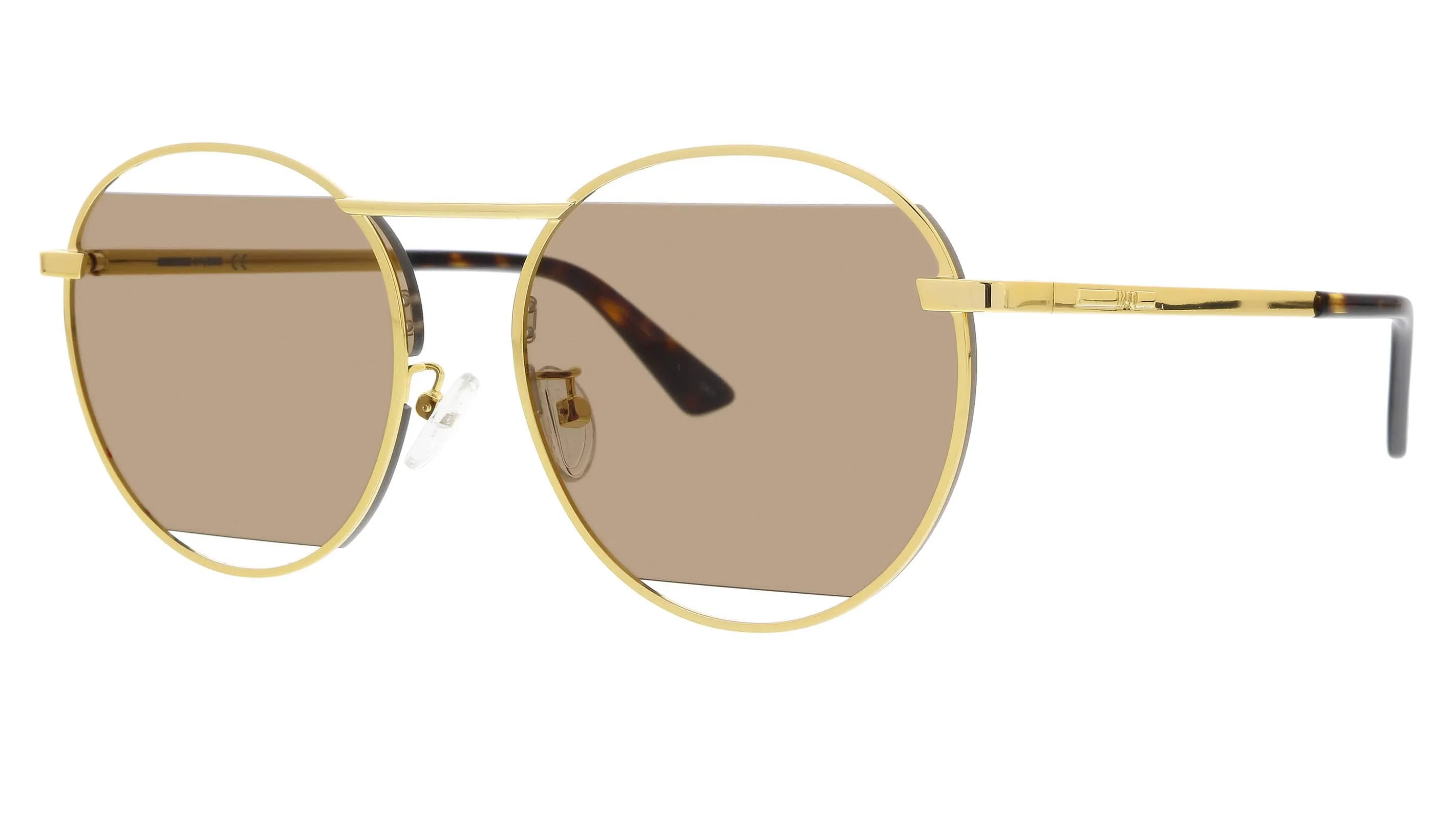 McQ MQ0232SA-002 Gold Aviator Sunglasses