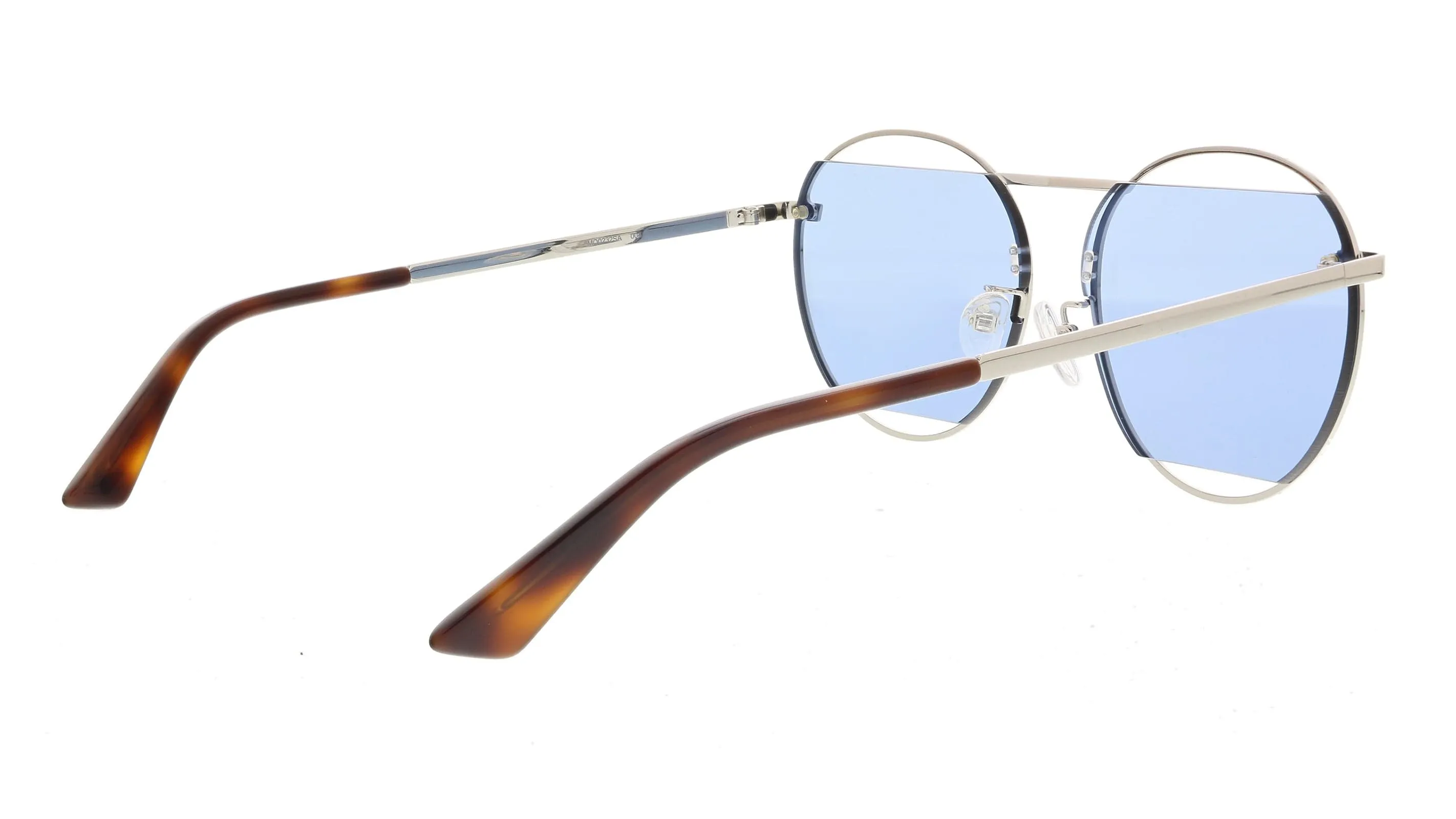 McQ MQ0232SA-004 Silver Aviator Sunglasses