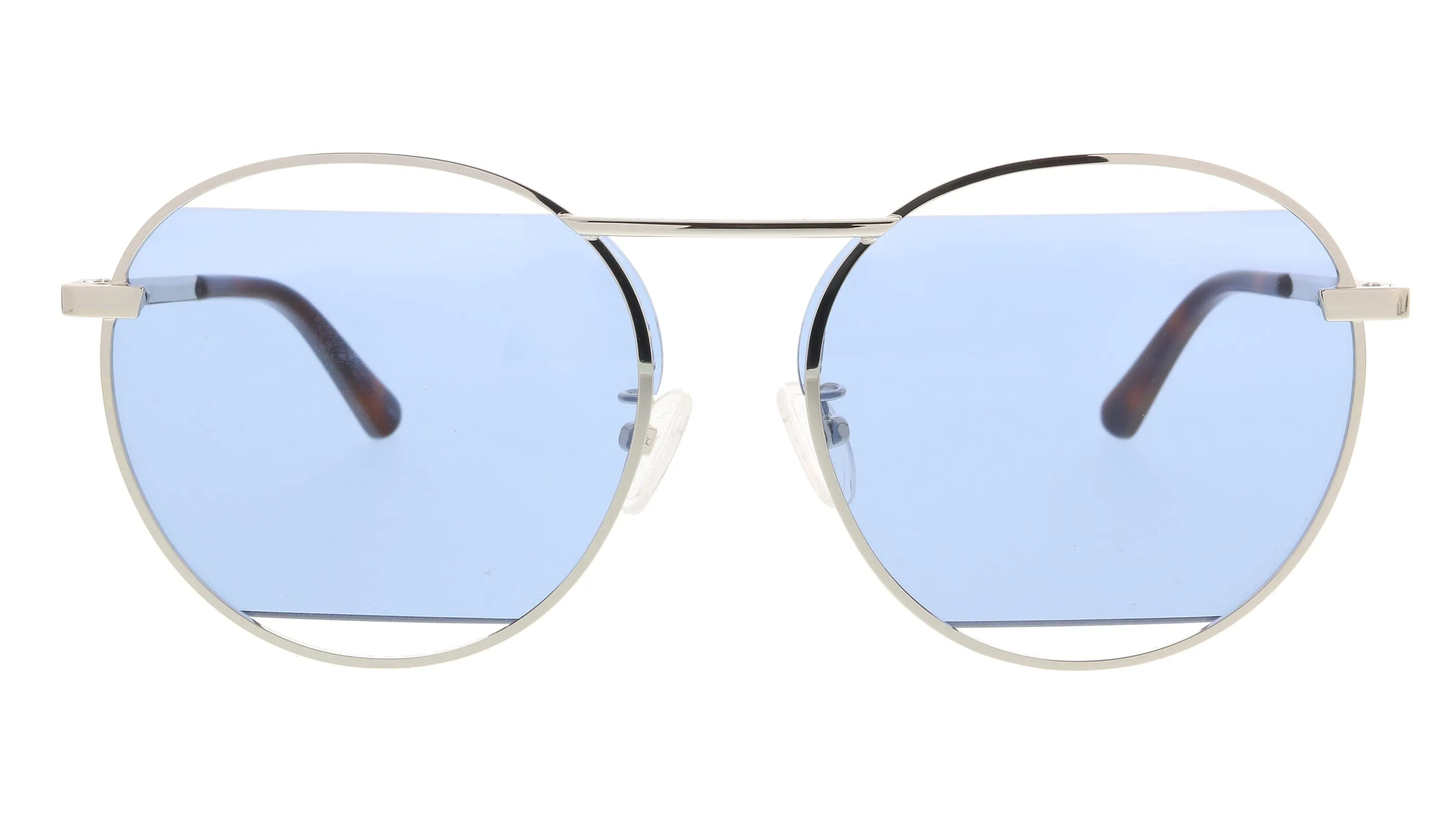 McQ MQ0232SA-004 Silver Aviator Sunglasses