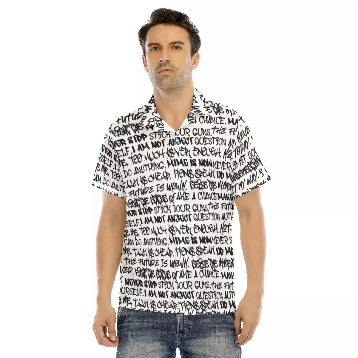 Men's Graffiti Short Sleeve Shirt