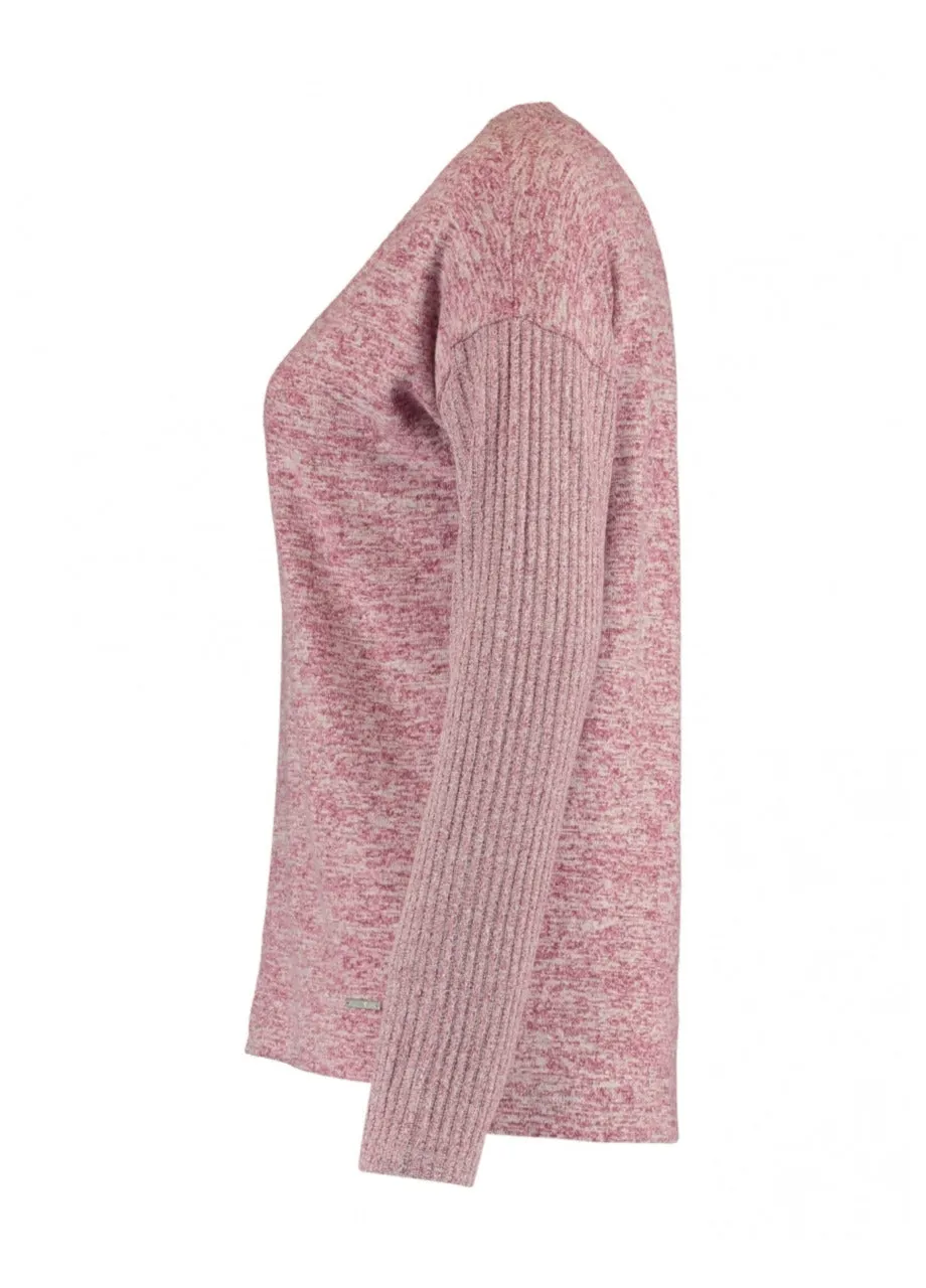 Mette Dry Rose Marl Knit Top