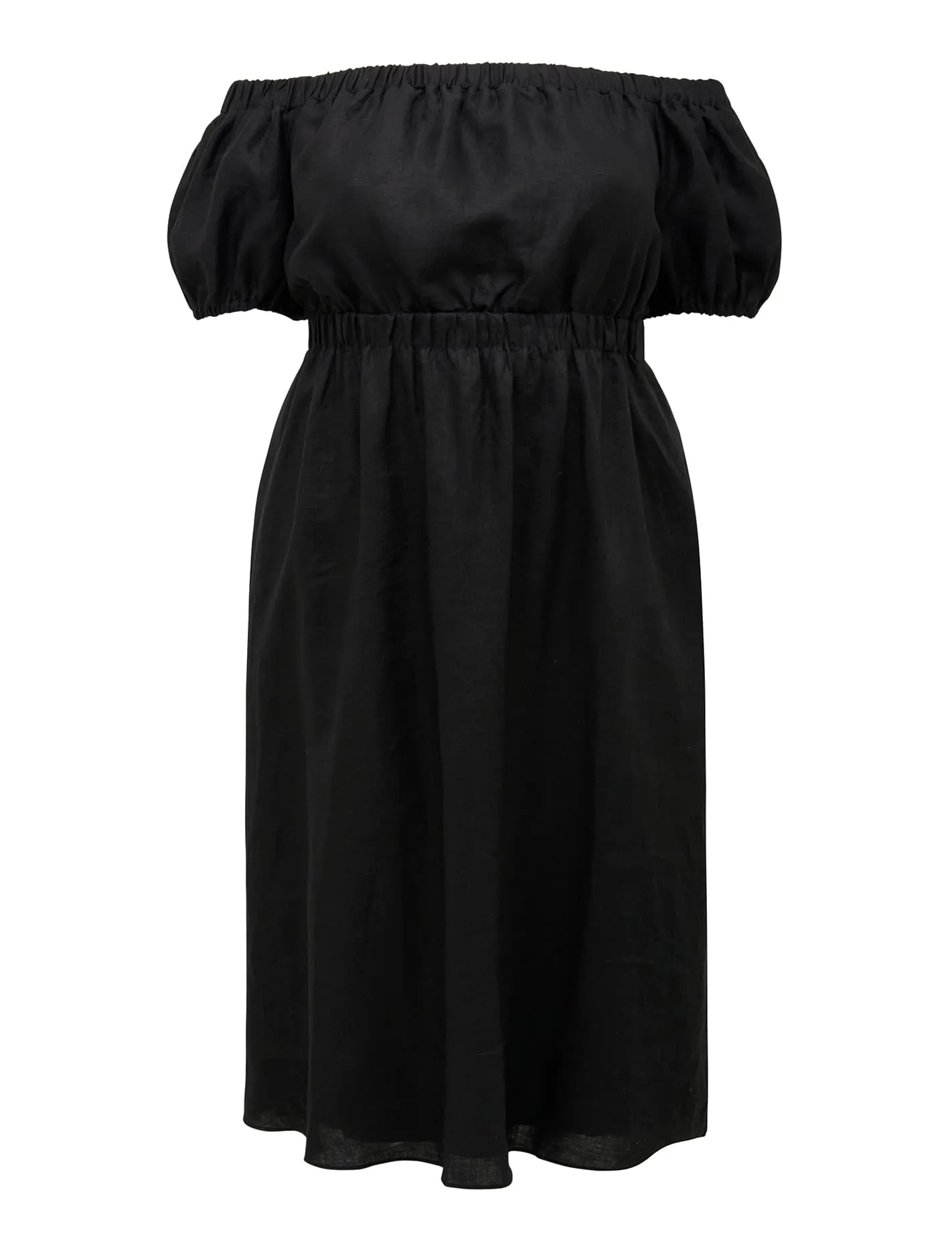 Milan Curve Bardot Midi Dress