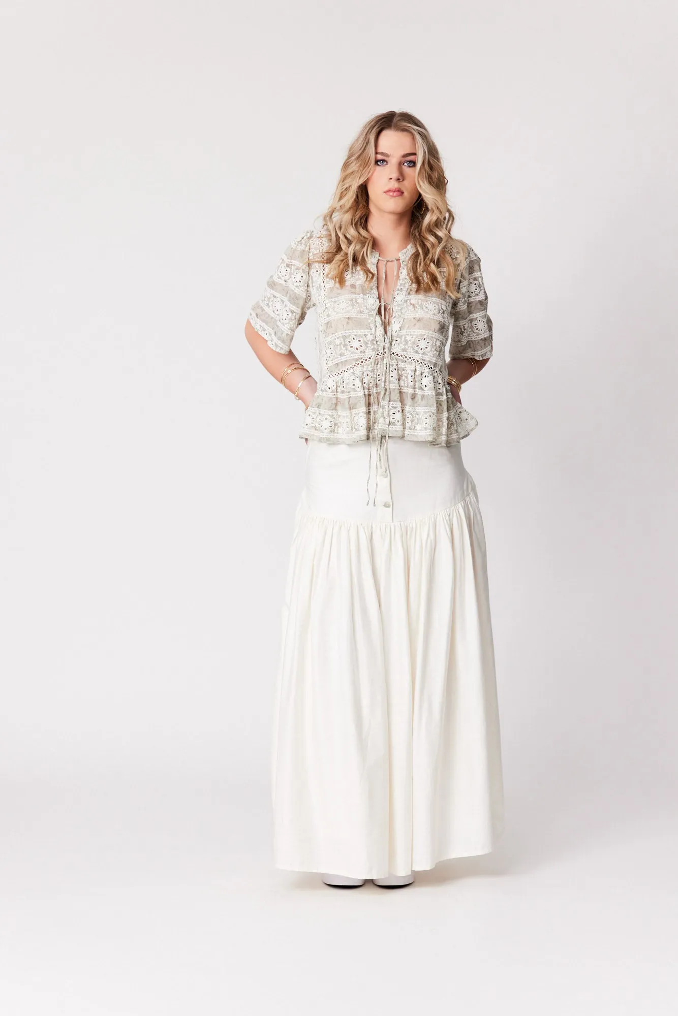 Navajo Skirt - Vanilla