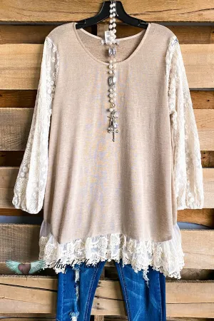 New Classic Knit Top - Taupe