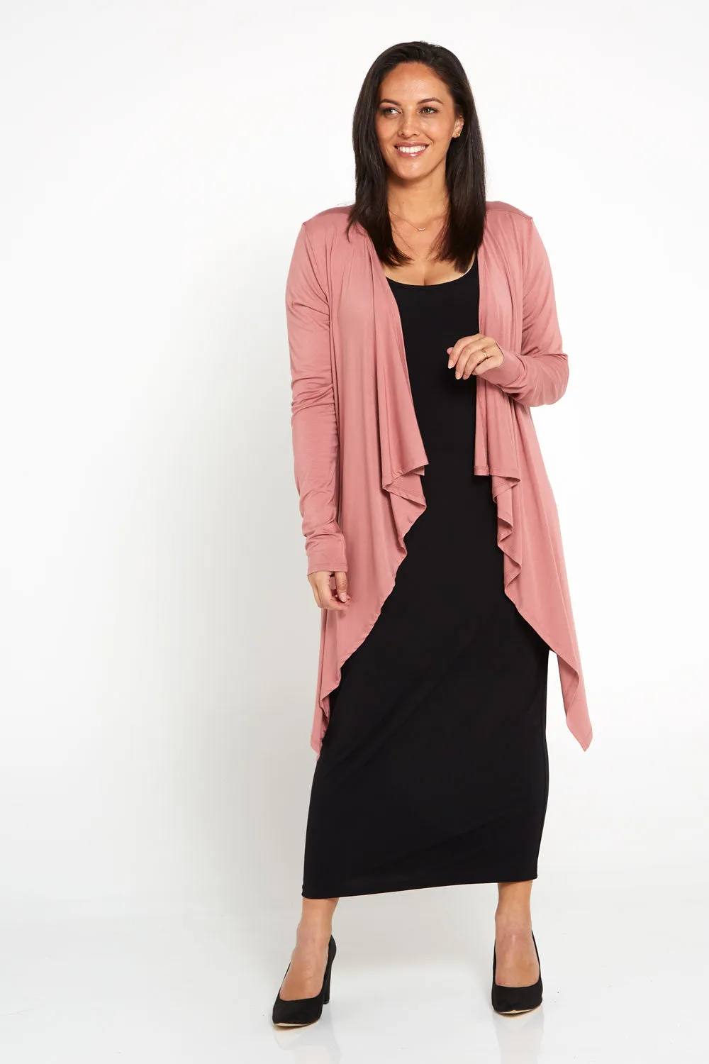 Norma Midi Stretch Slip - Black