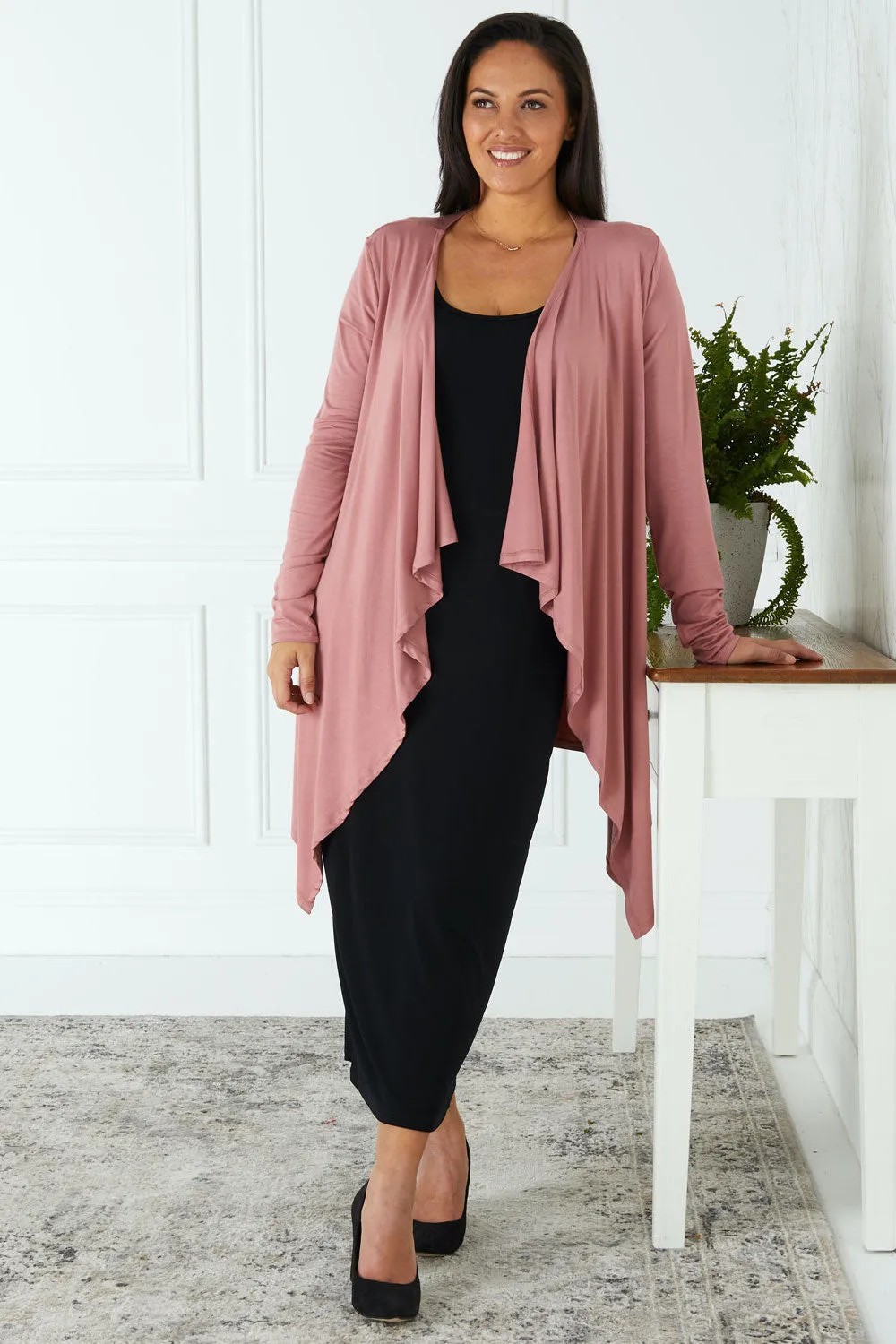 Norma Midi Stretch Slip - Black