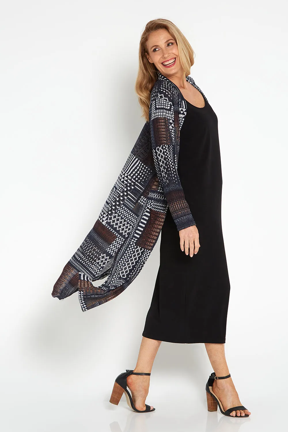 Norma Midi Stretch Slip - Black