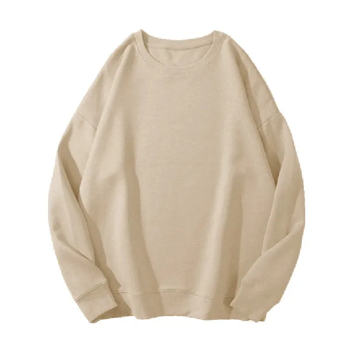 O-neck Loose Solid Color Women's Hoodies Fashion Basic Office Ladies Winter Casual Pullovers Simple Female Sweatshirts