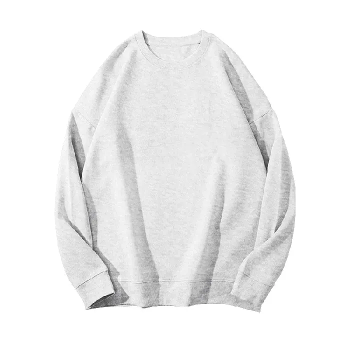 O-neck Loose Solid Color Women's Hoodies Fashion Basic Office Ladies Winter Casual Pullovers Simple Female Sweatshirts