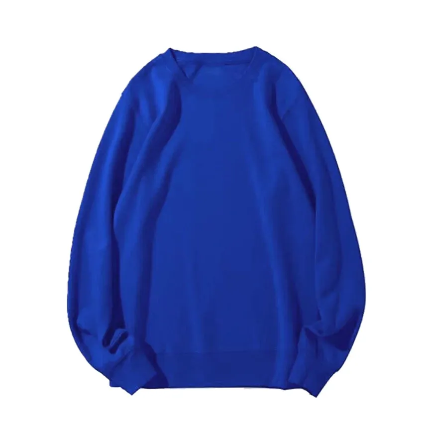 O-neck Loose Solid Color Women's Hoodies Fashion Basic Office Ladies Winter Casual Pullovers Simple Female Sweatshirts