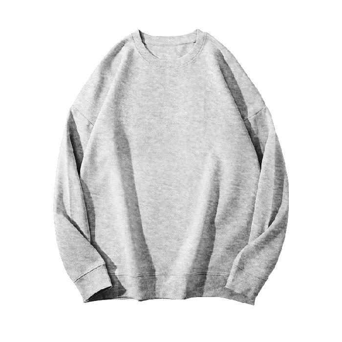 O-neck Loose Solid Color Women's Hoodies Fashion Basic Office Ladies Winter Casual Pullovers Simple Female Sweatshirts