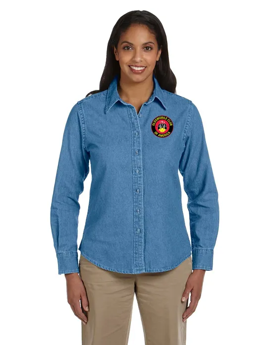 OCA Oldsmobile Club of America Denim shirt