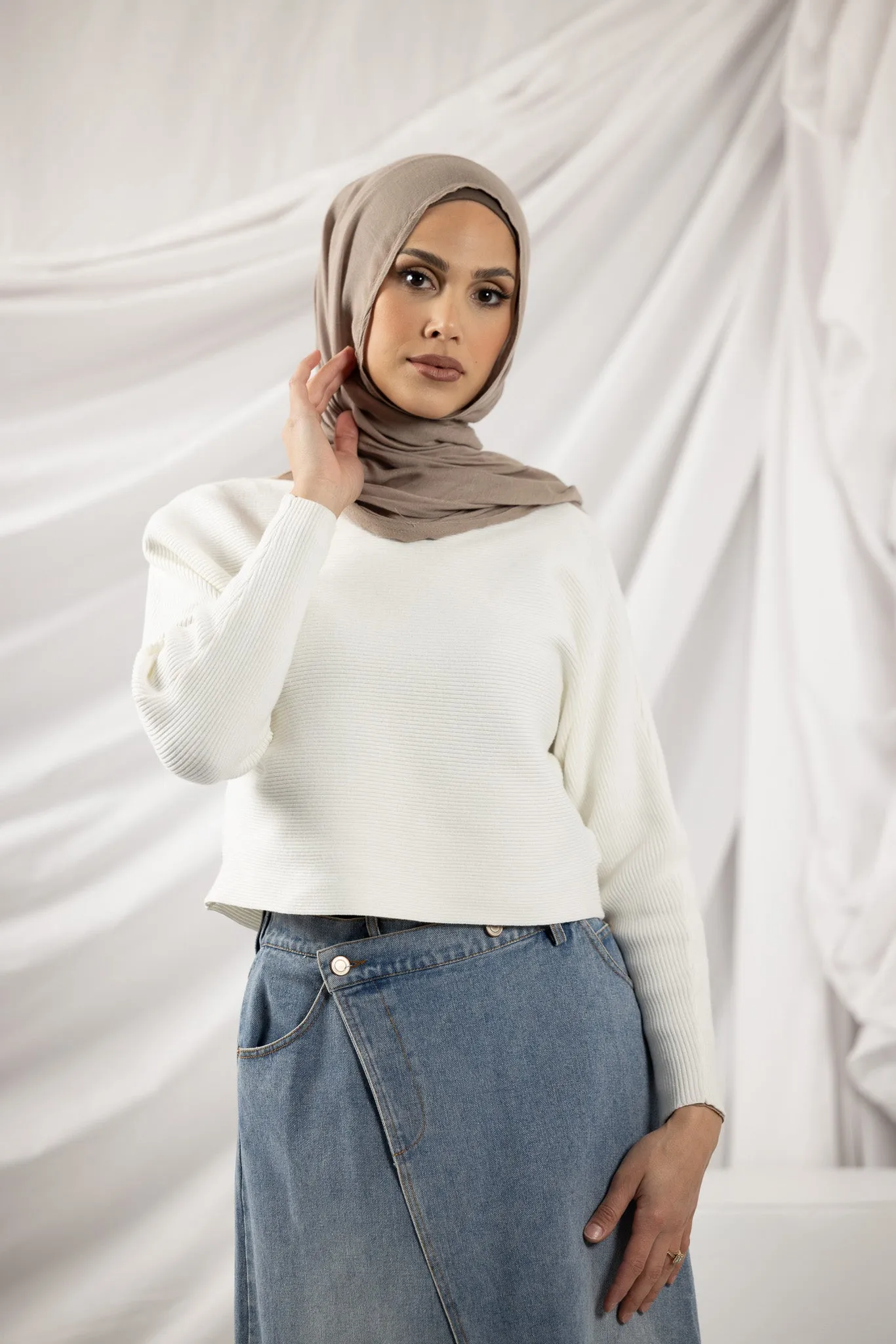 Off Shoulder Knit Top