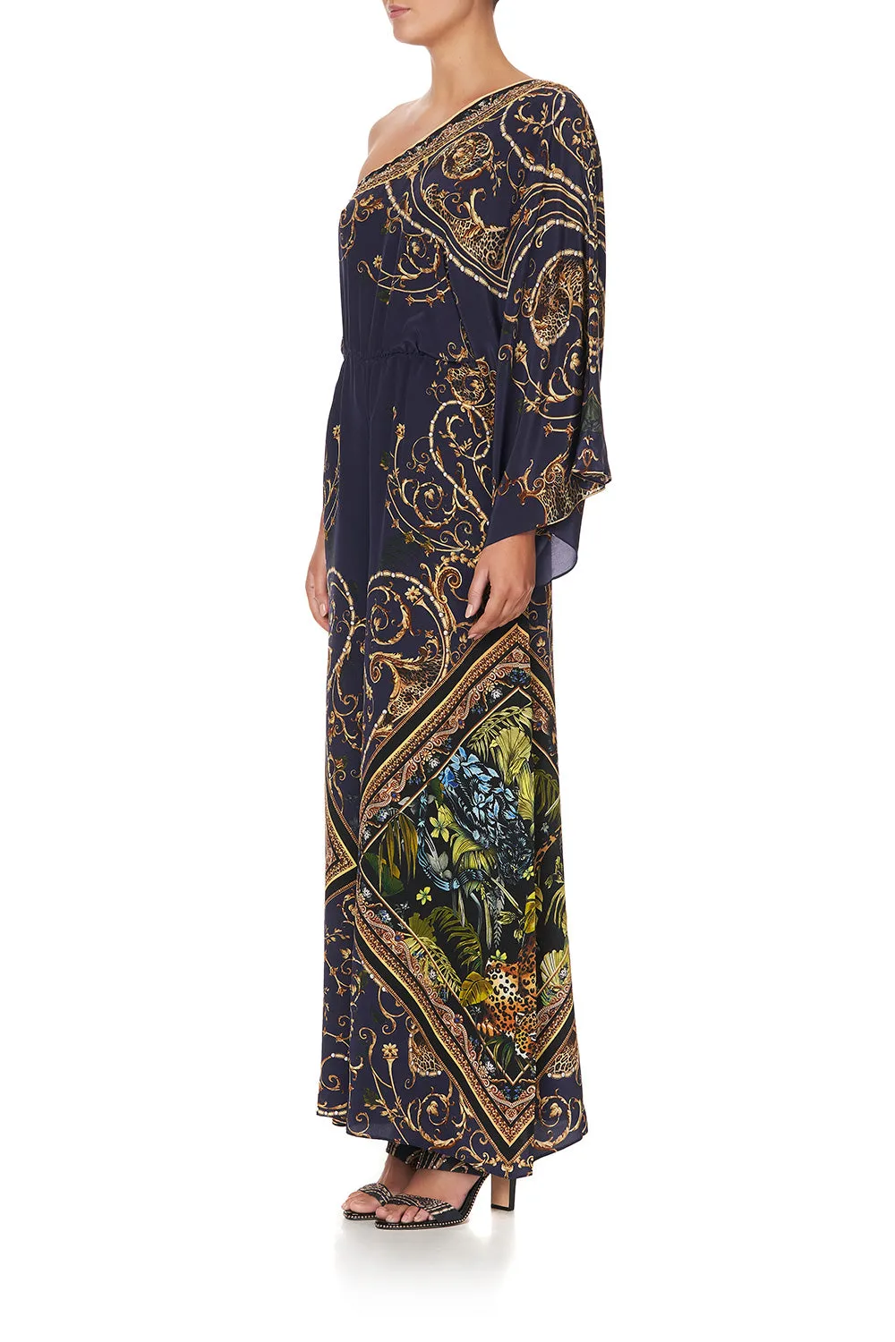 ONE SHOULDER FLARED JUMPSUIT SEVEN DAY WEEKEND