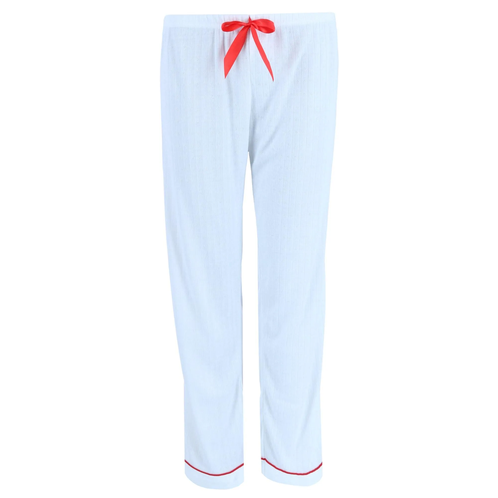 Overslept Women's Pointelle Cherries Notch Pajama Set
