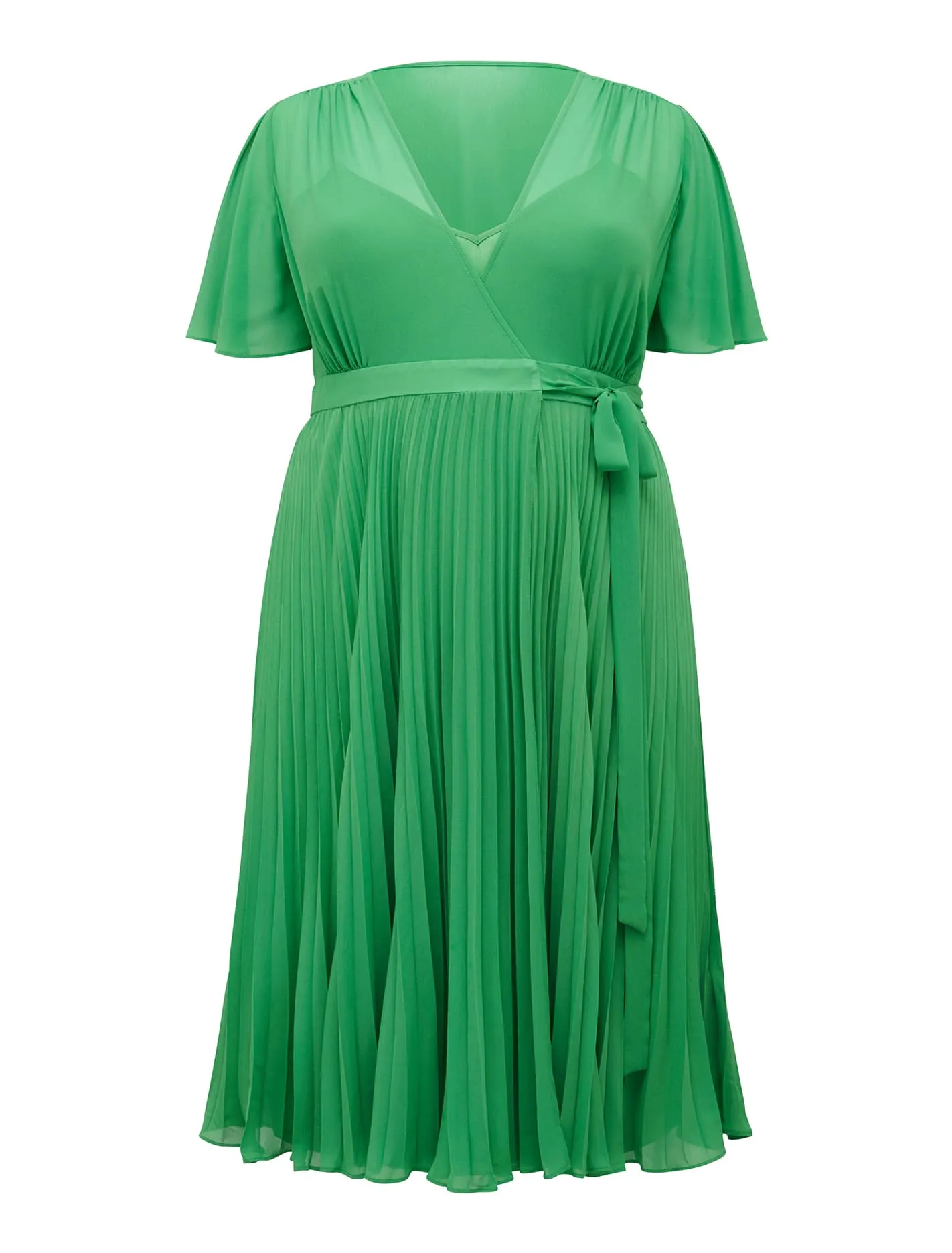 Penelope Curve Pleated Dress