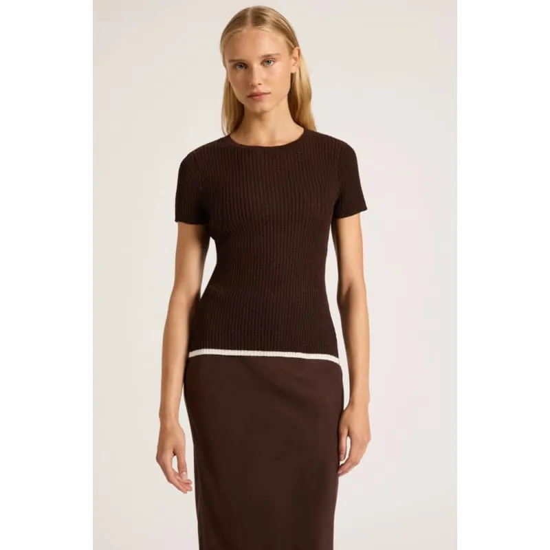 Perez Knit Top | Raisin