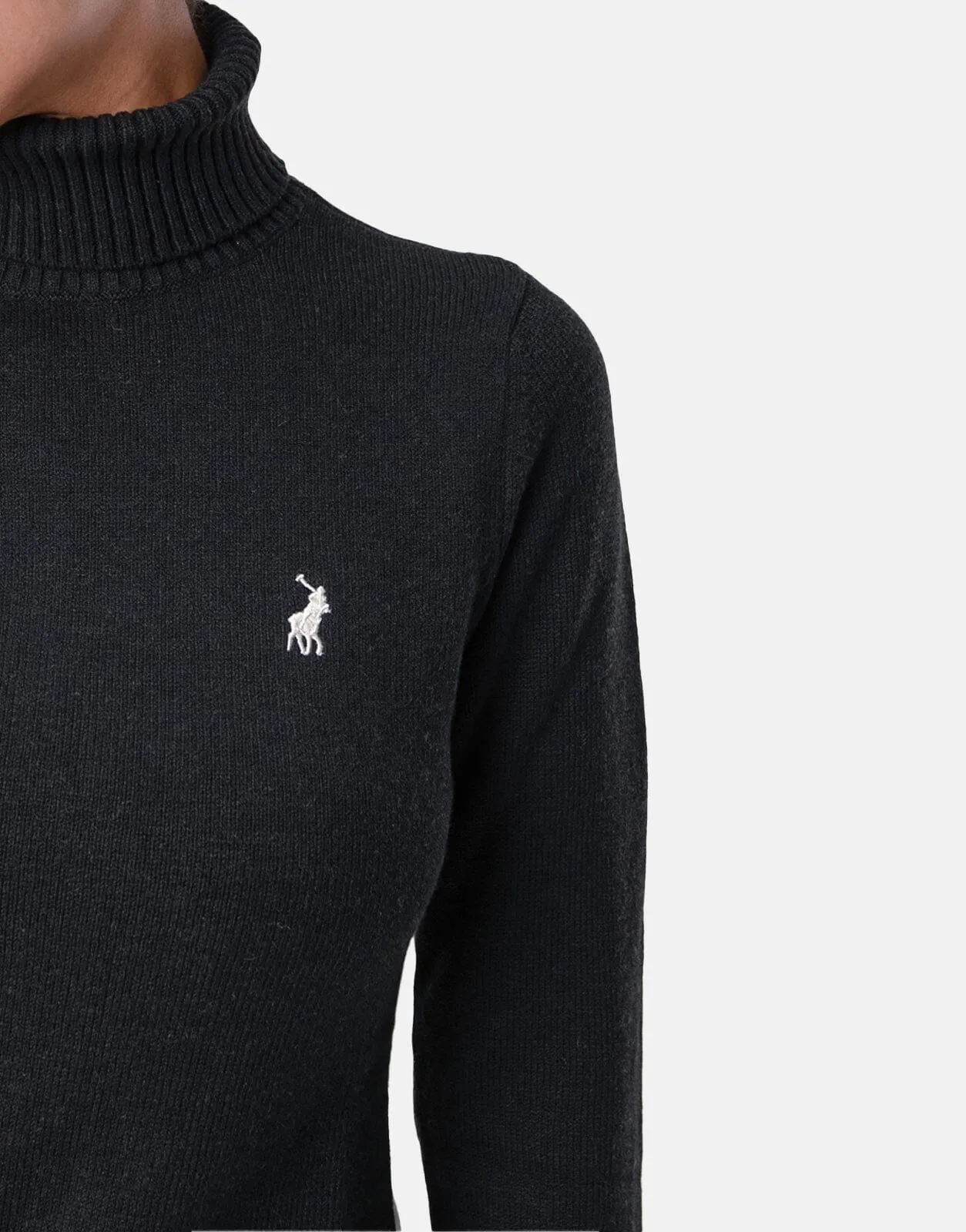 Polo Maya LS Black Knit Long Top