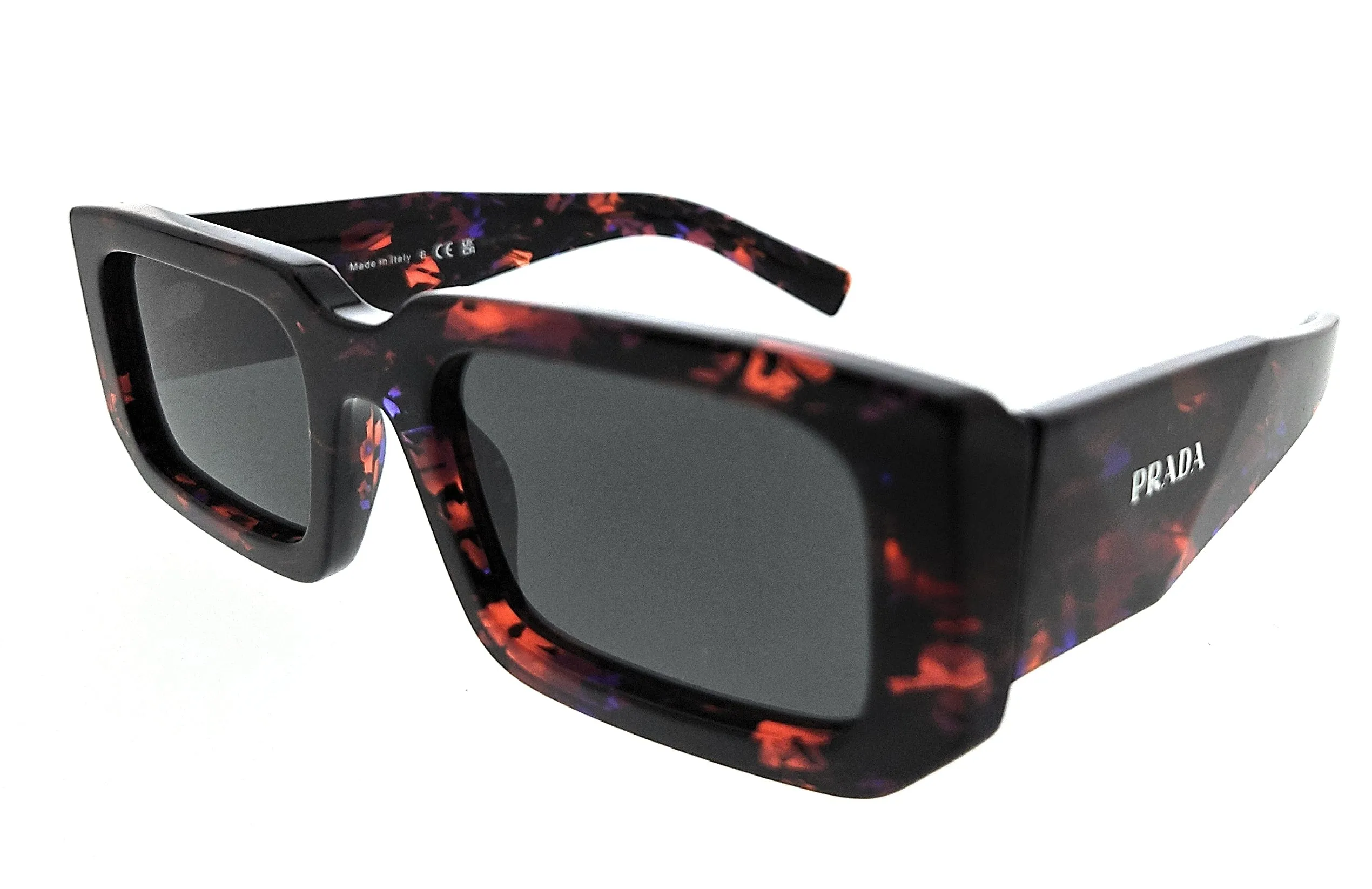 Prada 0PR 06YS 06V5S0 
Abstract Orange Rectangular Sunglasses