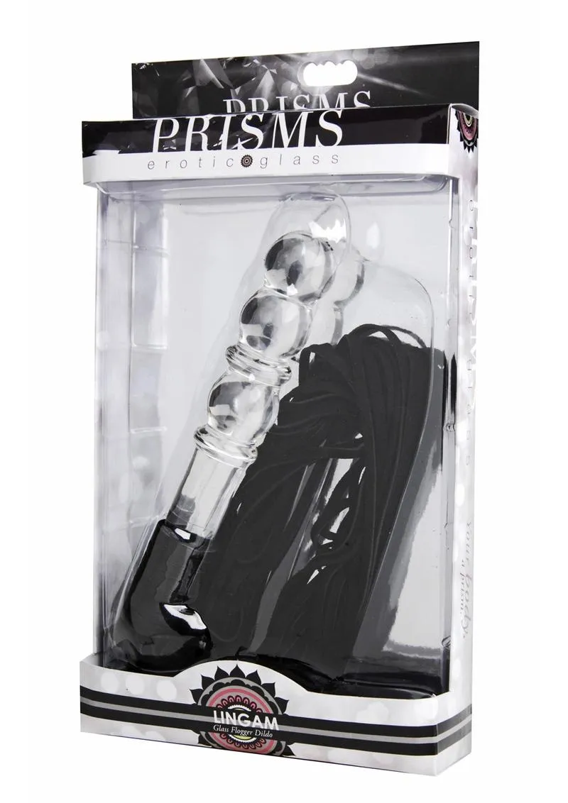 Prisms Lingam Glass Dildo Flogger