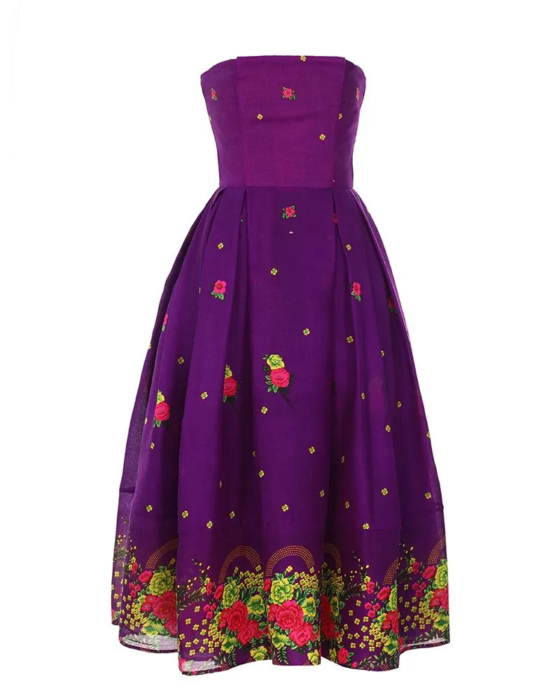 Purple Corset Dress