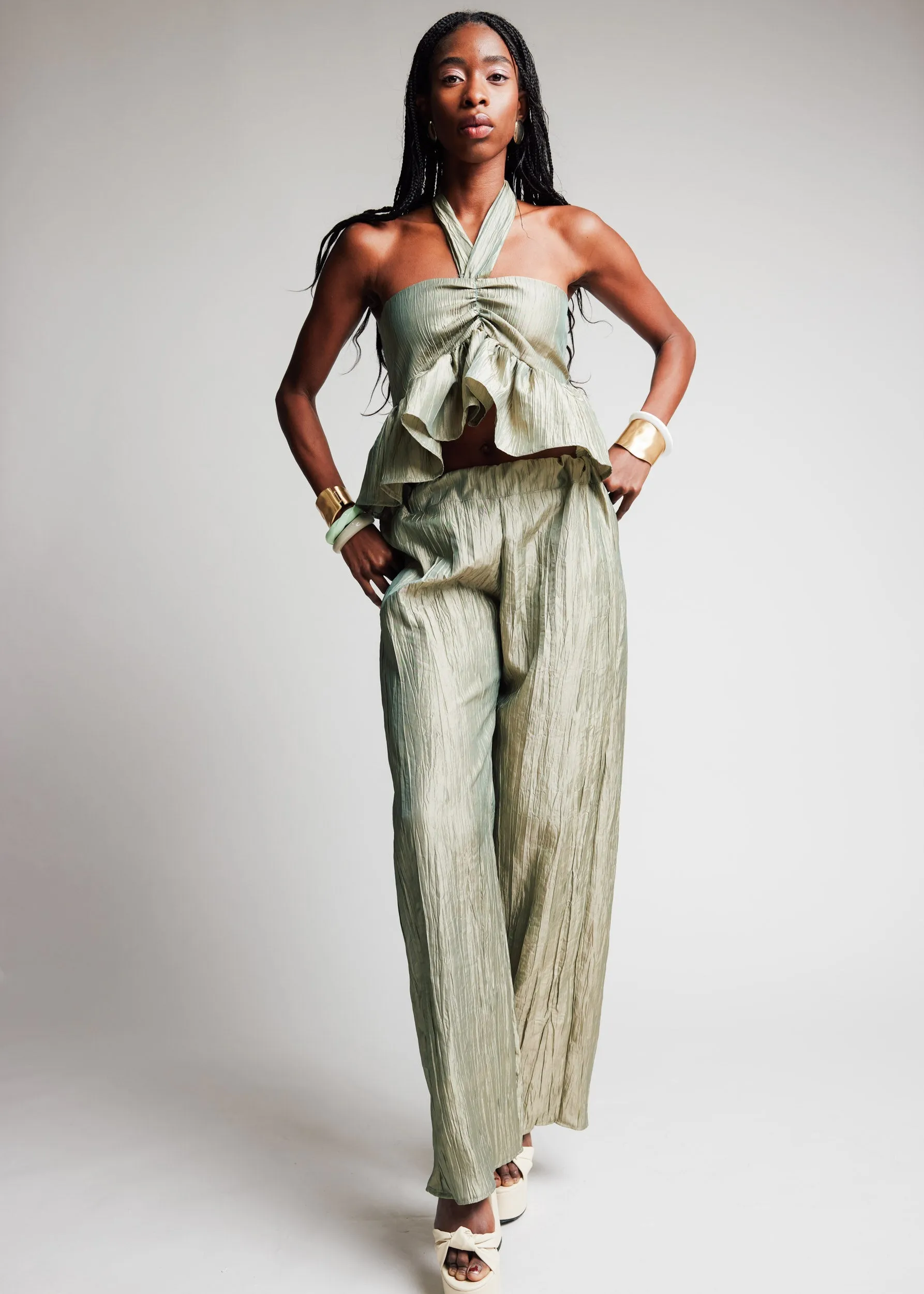 Resort Set with Pants and Clementine Blouse by Madeline Marie