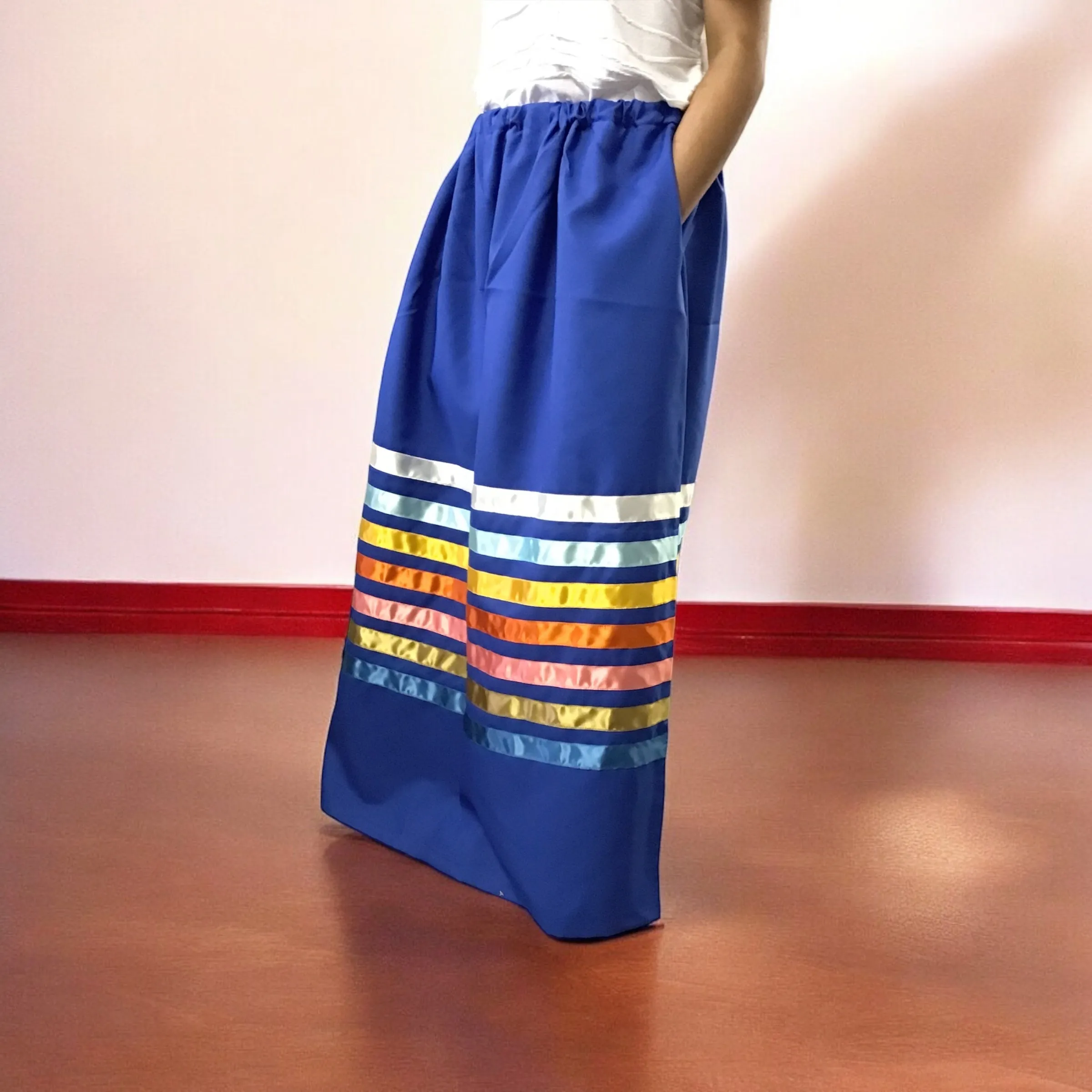 Ribbon skirt with No print