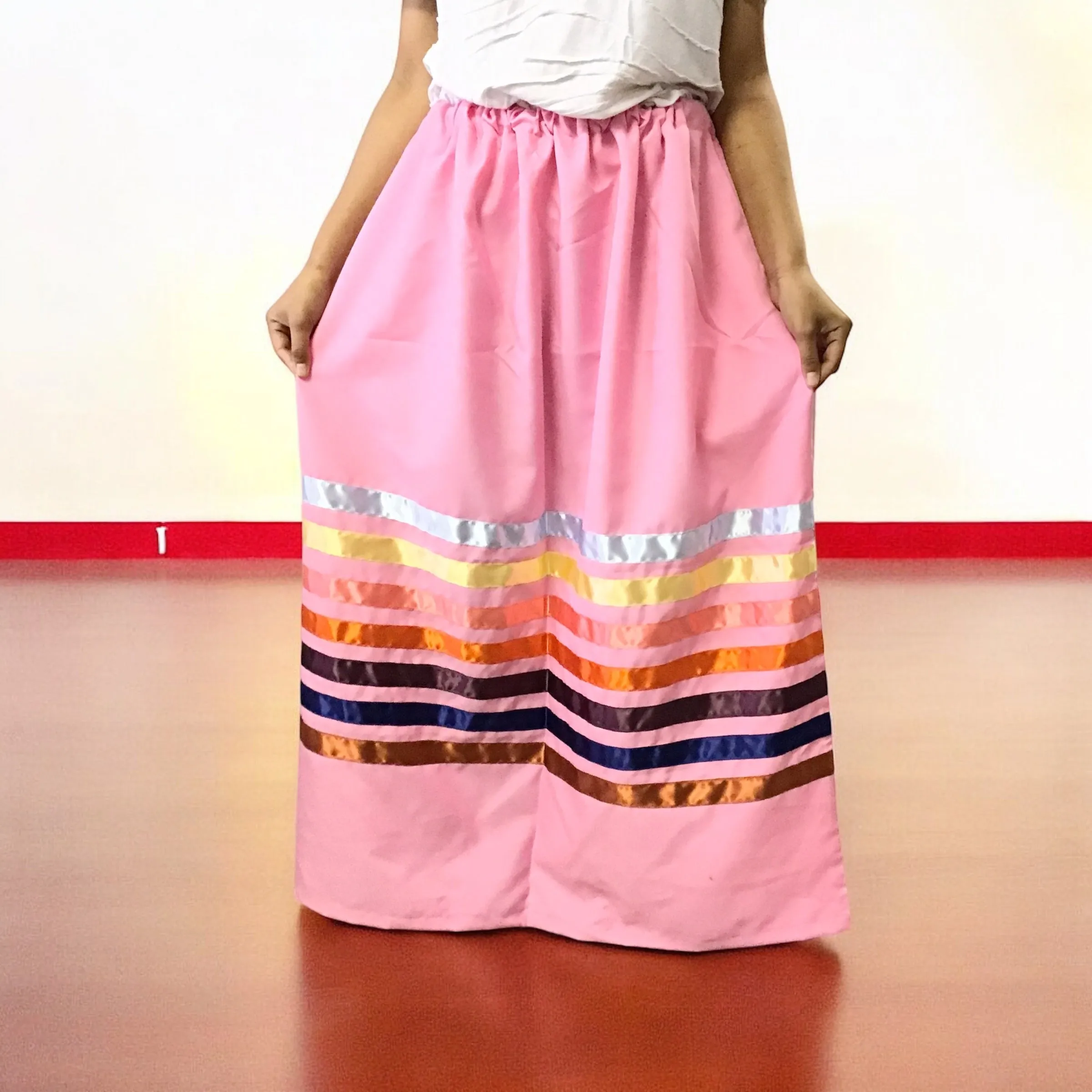 Ribbon skirt with No print