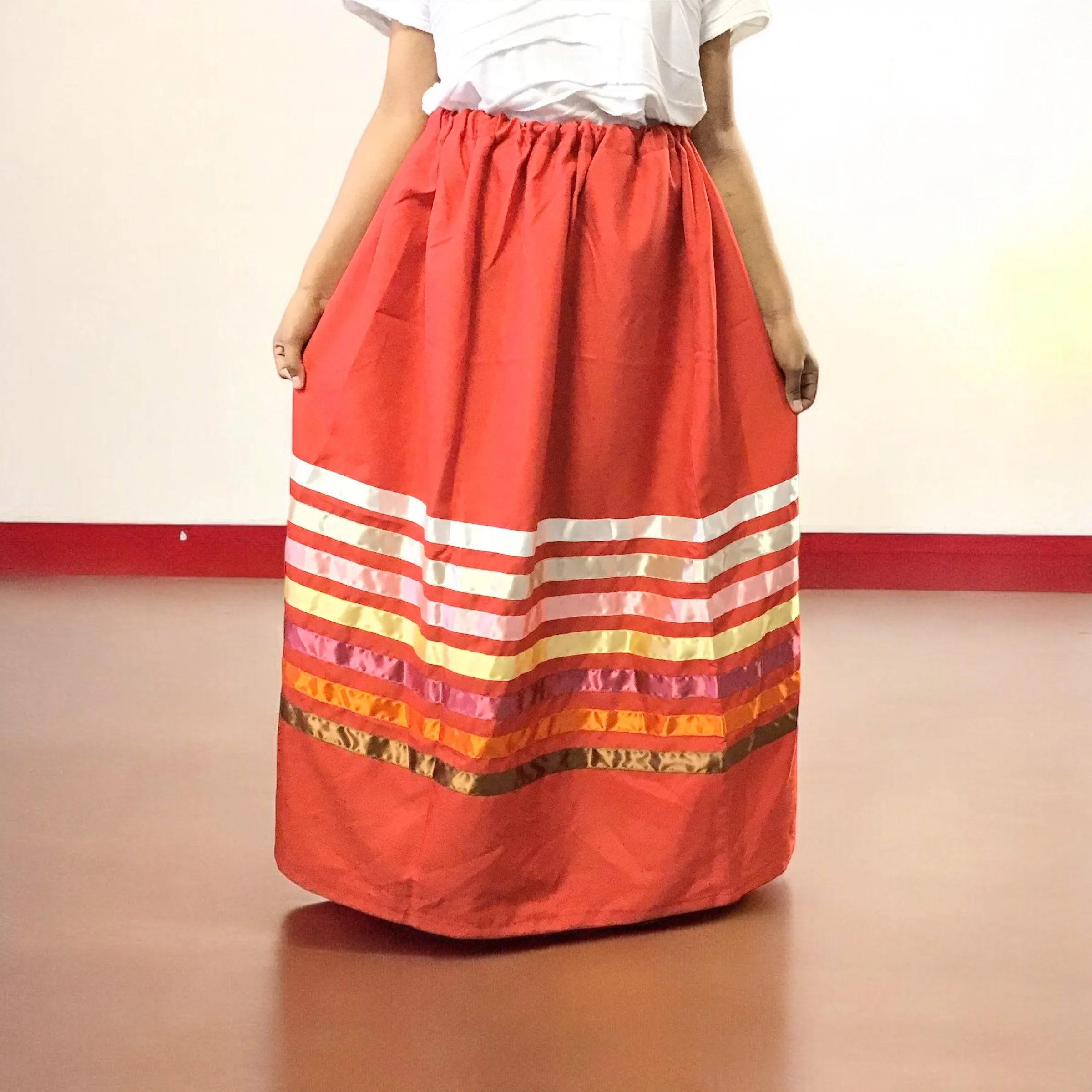 Ribbon skirt with No print