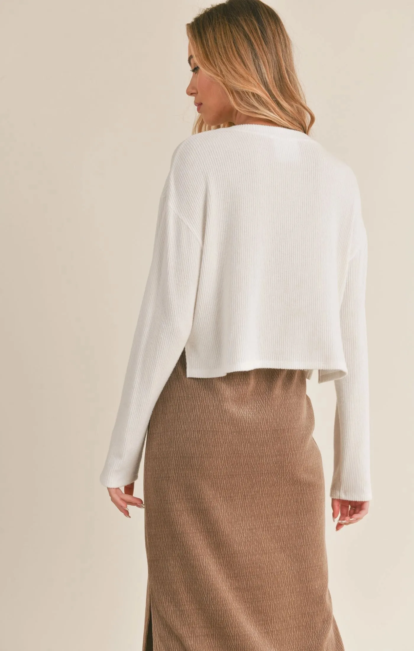 Sadie & Sage Key Crewneck Knit Top