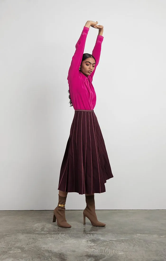 Silk Blouse with Slits