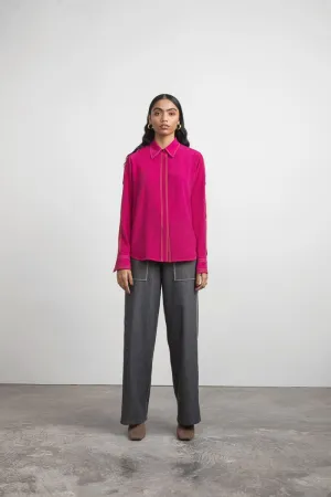 Silk Blouse with Slits